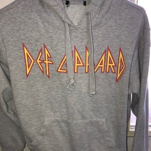 Def Leepard Grey Hoodie